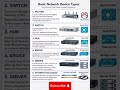 Basic Network Devices type #networkengineer