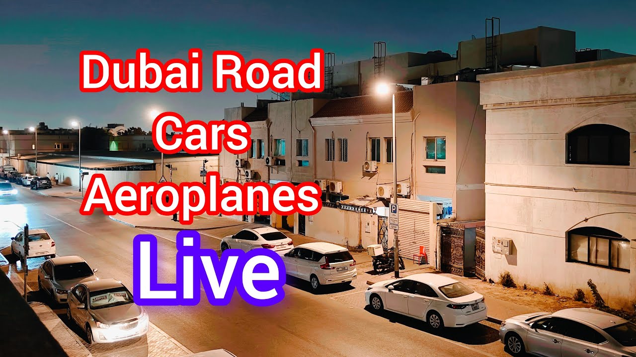 🔴Live Dubai cars road Aeroplanes ✈️ in Dubai. Dubai Airport. Busiest airport in the world. Tourist