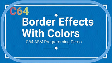 C64 Border Effects with Colors