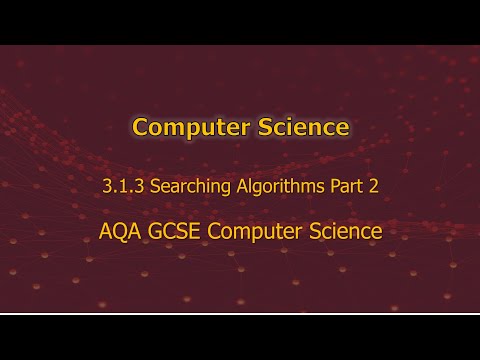 Binary Search Algorithm Part 2 3.1.3 - Lesson 7B