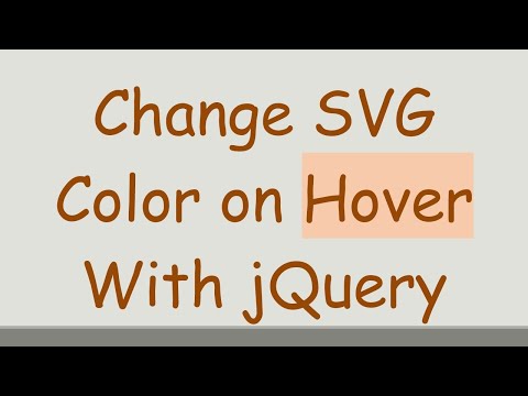 Change SVG Color on Hover With jQuery