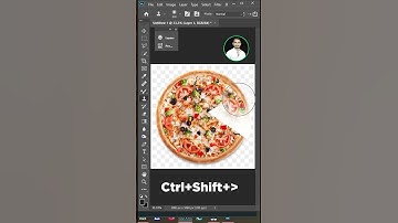 Photoshop tutorial: Using the clone stamp to create pizza part  #photoshop  #photoshopcourse #logo