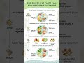 One-Day Simple Plate Plan for Weight Management & a Healthy Diet