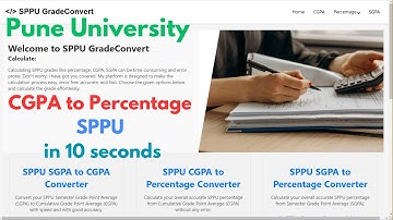 How to Convert CGPA to Percentage in 10 seconds for Pune University / SPPU | New Circular |