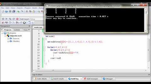 c++ tutorial in bangla (printing out multidimensional array)