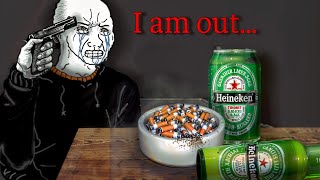 TYPICAL DARK LIFE OF A COLLEGE DROPOUT