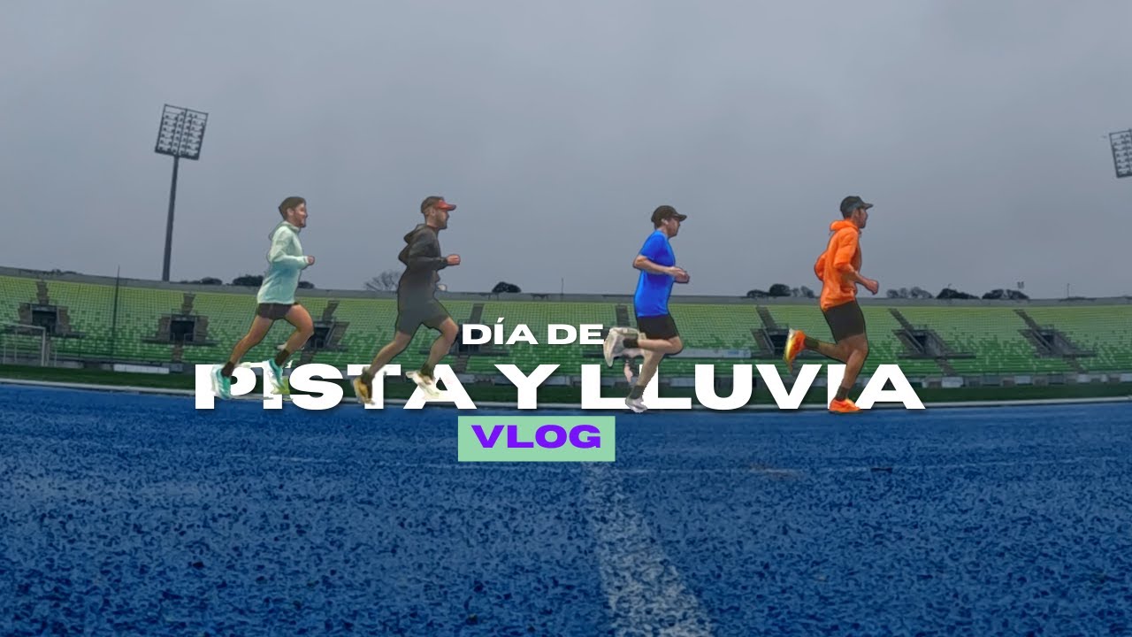 DÍA DE PISTA CON LLUVIA☔️ - Entrenamiento camino al Maratón de Chicago | Vlog