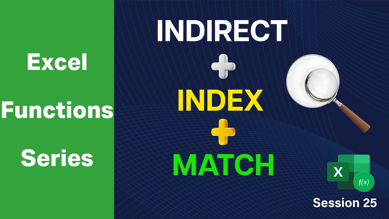 Indirect + Index + Match #excel #exceltips #lookup #exceltutorial # ...