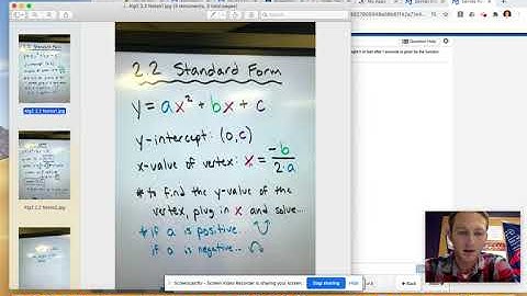 Alg2 2.2 Notes Video