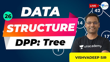 DPP:Tree | Data Structures | Lec 26 | Vishvadeep Sir