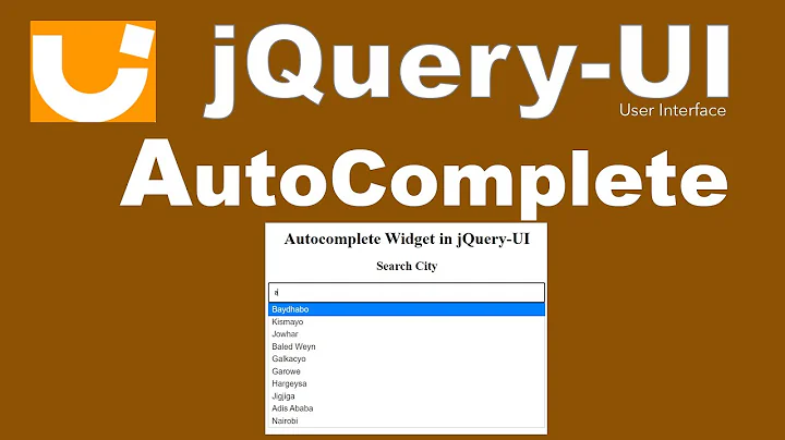 #jQuery-UI #Autocomplete