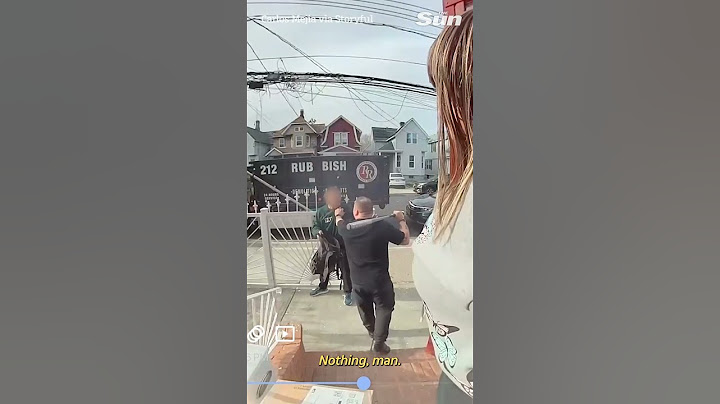 Shocking moment man confronts 'parcel thief' after setting up decoy to lure him in