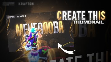 create this awesome thumbnail for bgmi/pubg montage - by z pro editz