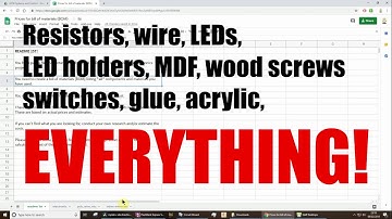 Circuit Wizard Bill of Materials (BOM)