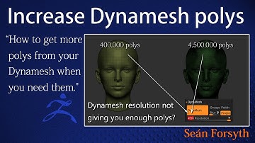 How to get your Dynamesh resolution slider to give you more polygons than you normally get at 4096