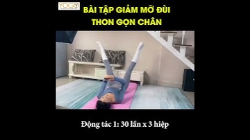 Bài tập giảm mỡ đùi, thon gọn chân, nằm trên giường vẫn tập được