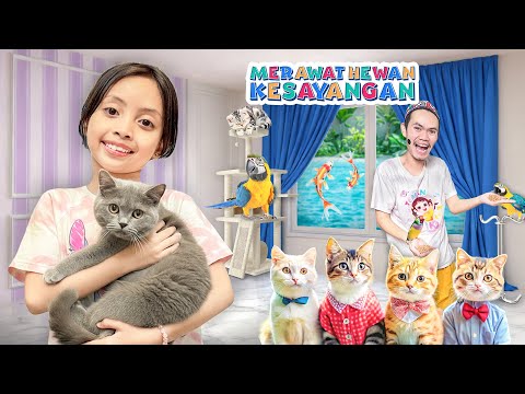 24 JAM LEIKA RAWAT SEMUA HEWAN DI RUMAH ADA YANG NAKAL ADA YANG GEMAS BANGET