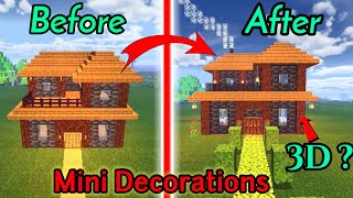 Minecraft Small House Changes || House Nice View  || Mini Build Decorations #minecraft by CreepyTroop Highlights 60 views 1 year ago 5 minutes, 40 seconds