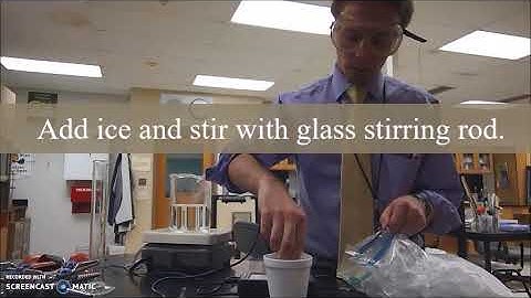 Quarter 2 Chemistry Lab - Heat of Fusion of Water