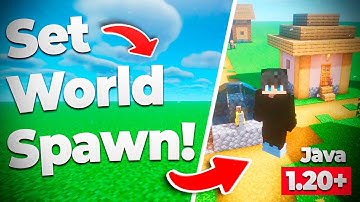 ✅ How to SET WORLD SPAWN in Minecraft 1.20+ / Point 👍 Java