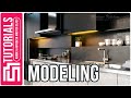 Kitchen design in 3ds max tutorial + Vray + photoshop Part1