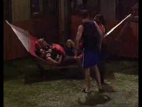 Kaysar/James talk in the hammock