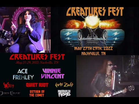 Ace Frehley and Vinnie Vincent announced for Creatures Fest 2022 + Quiet Riot and more!