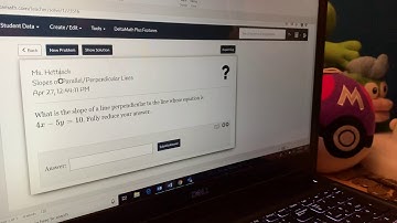 Slopes of Parallel/Perpendicular Lines