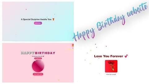 How to Build a Responsive Birthday Wishes Website (HTML & CSS) ✨✨