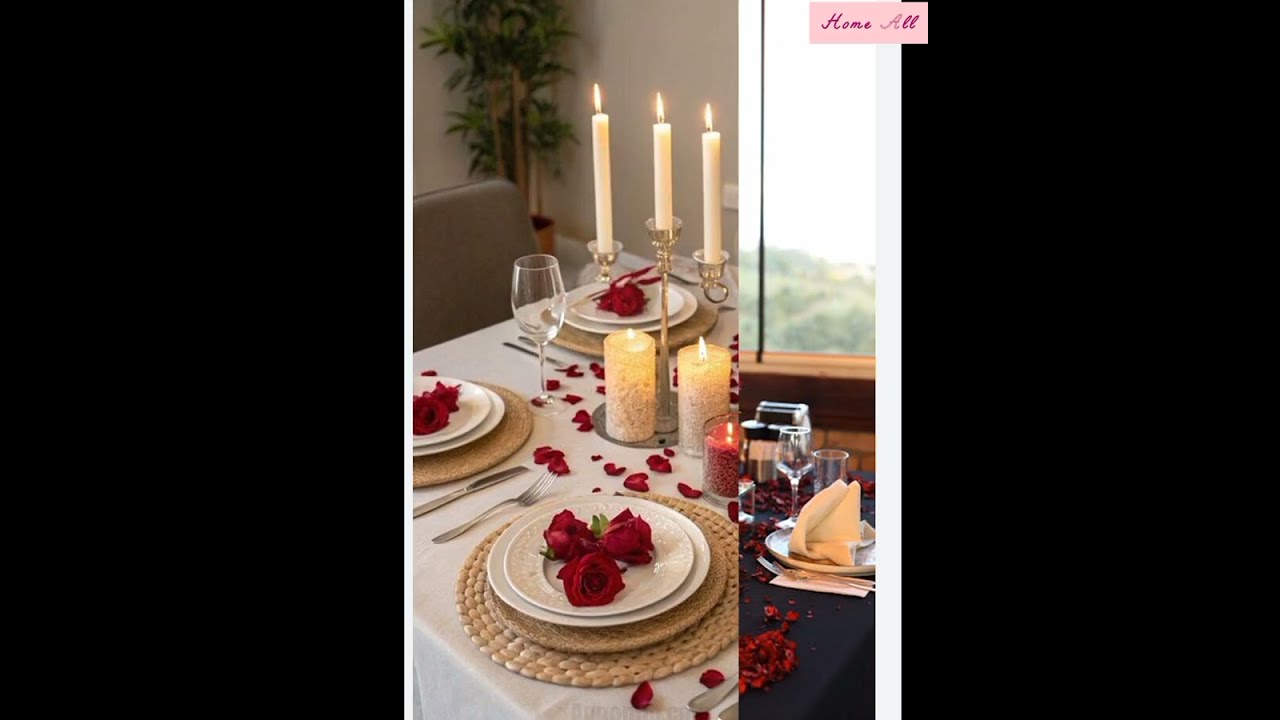 Romantic Dining Table Setup: Romantic Dinner Ideas At Home 