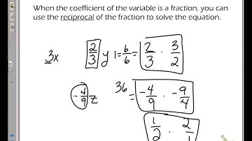 2-1 Solving One-Step Equations