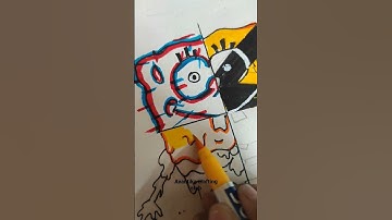 colouring spongwbob in 4 different part part 3 #trending