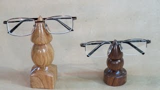 Turning an Eyeglasses Holder