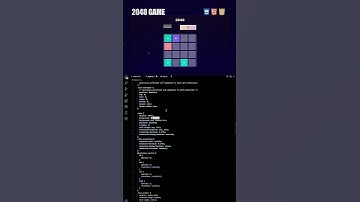 2048 Game made using JS, CSS & HTML🧑‍💻 #coding #programming #csstricks #css #javascript #htmlcssjs