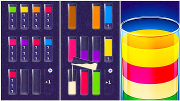 Love Water Color Sort Puzzle Gameplay 7, Android Games ios Walkthrough Simulator Think Brain