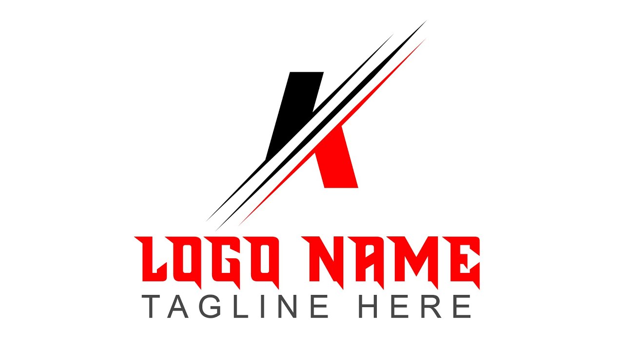 How To Create A Professional Logo Design K Letter Photoshop 