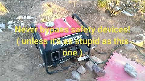 How to bypass Carbon Monoxide (CO) detector on Predator 4400 inverter generator