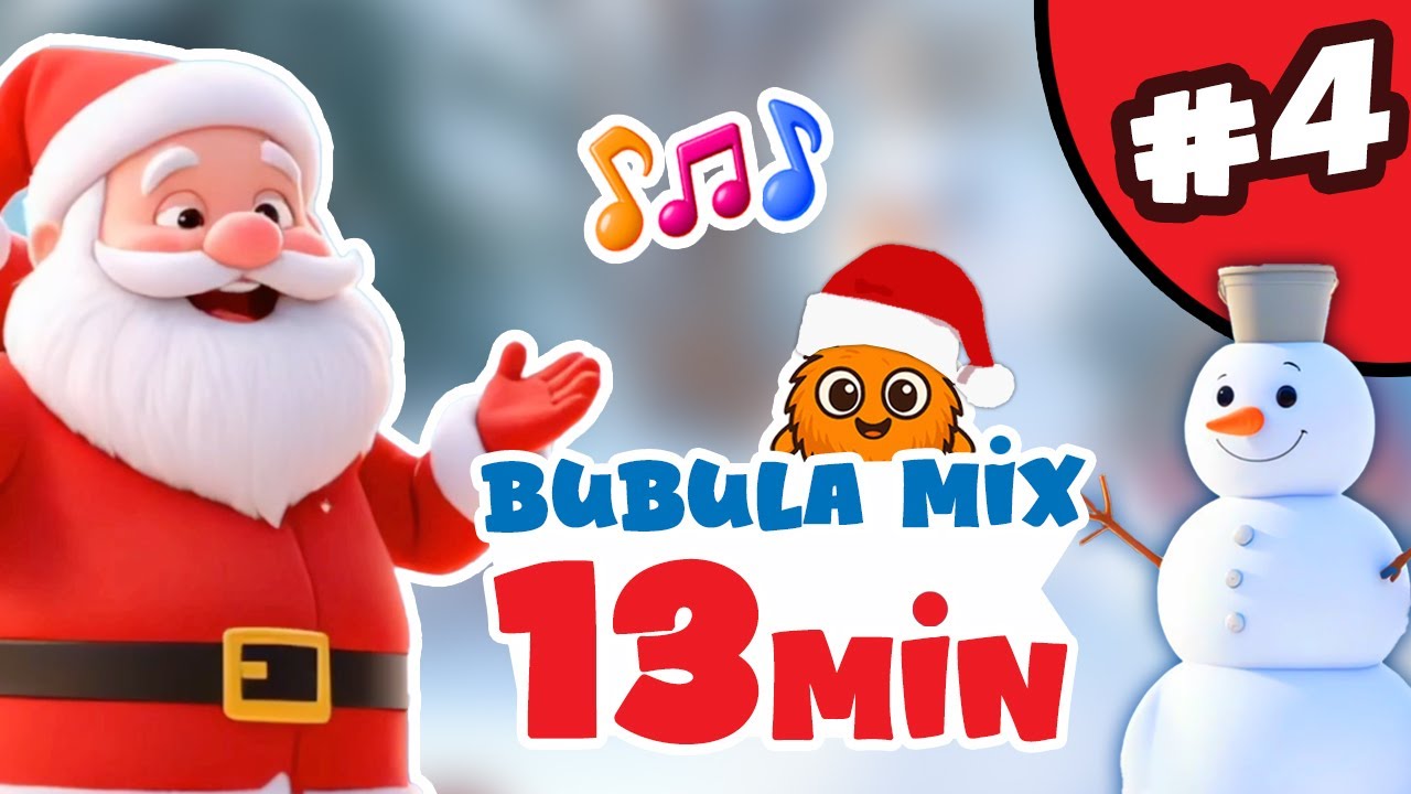 SK Zimné pesničky pre deti #4 ❄️ Kamión, Snehuliak, Sánkovačka, Mikuláš a Vianoce,  | Mix 13min
