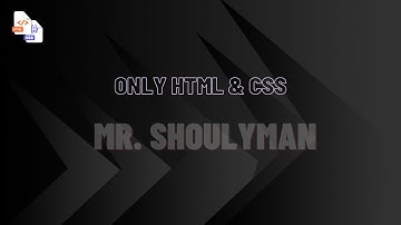 Glowing Text Hover Effect Using Only HTML & CSS | Coding Tutorial For Beginner To Expert