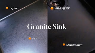 Faded Black Granite Sink? Make It Look Brand New Again