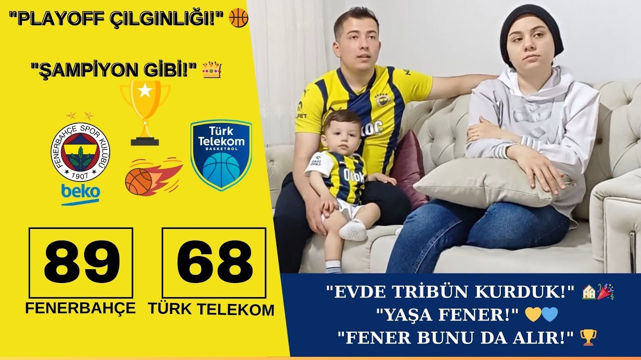 “BU TAKIMLA GURUR DUYUYORUZ! 💛💙 | Fenerbahçe Beko - Türk Telekom Tepkileri” #fenerbahçe #reaction