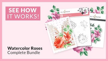 The Best Way to Layer Watercolor Roses Layering Stencil
