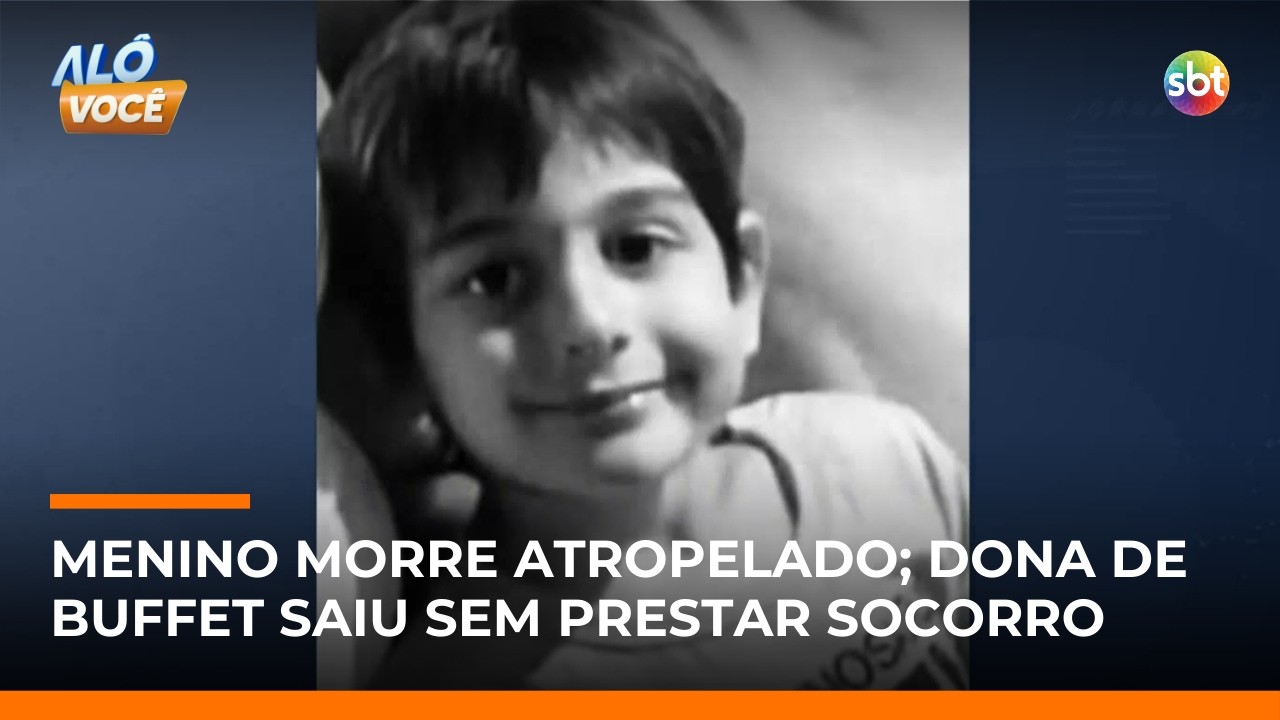 Menino de 5 anos morre atropelado em buffet; dona do salão foge e é presa | #AloVoce