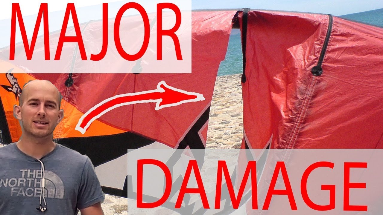 DIY Kiteboarding Kite Repair for Major Damage YouTube