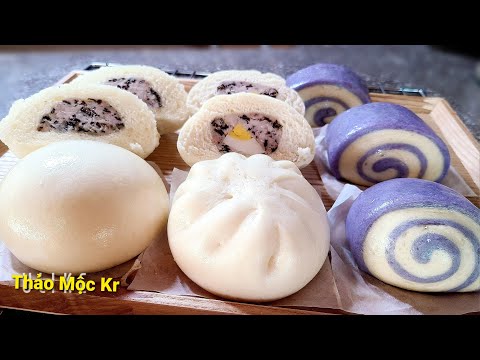 CĂNG TRẮNG XỐP MỀM.Tất Tần Tật Kinh Nghiệm Về Bánh Bao 예쁘고 맛있고 왕찐빵