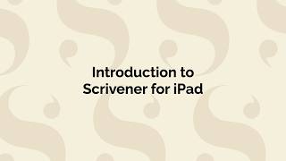 Introduction to Scrivener for iPad | Writing On Your Tablet