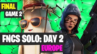 Fortnite FNCS SOLOS EUROPE Qualifier 2 Game 2 Highlights