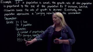 Differential Equations Modeling Example 2