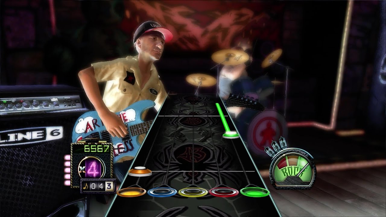 In Guitar Hero 3: Legends Of Rock Tom Morello can be seen doing his iconic  scratch in the background of the scratch part of Bulls On Parade. :  r/GamingDetails