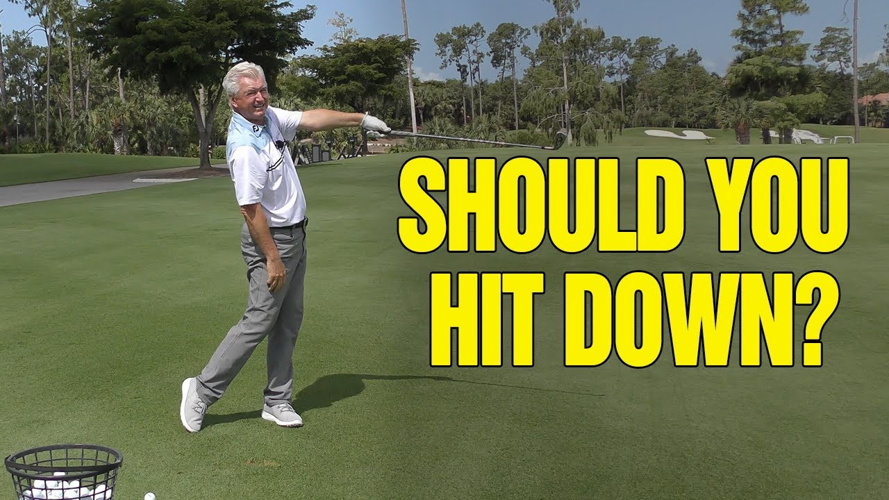 Why You Should NOT Hit Down on the Golf Ball (Do THIS Instead)!! YouTube